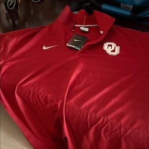 Nike Red Oklahoma OU Polo